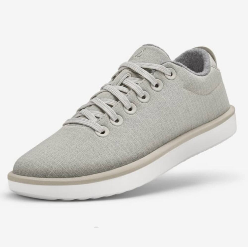 Allbirds Men's Wool Piper Woven Sneaker Pewter Grey Blizzard Sole Size 11